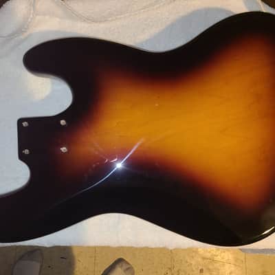 Fender MIM Loaded Body Left Handed Fender Body 2007 3 Tone Burst image 2