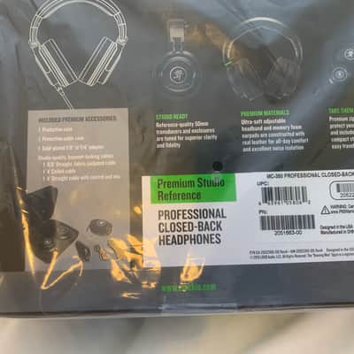 [HEADPHONE SALE], Mackie MC-350, Never Opened ✅, MINT ✅, Headphones, ✅ Studio Headphones, Studio Reference, MC 350, Mackie, Black image 3