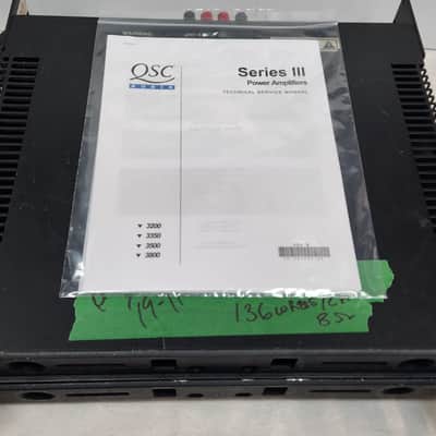 QSC Vintage model 3200 Serie-III Studio standard true dual mono professional power amplifier.(No fan) image 5
