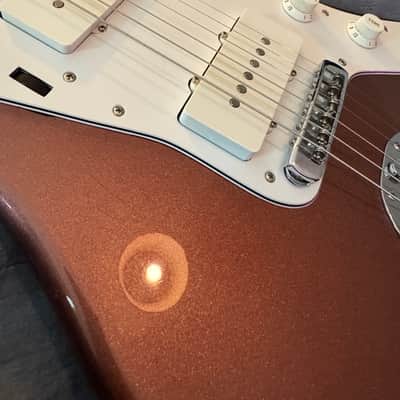 2002 Fender Japan CIJ JM66-80 BMT Jazzmaster Burgundy Mist Matching Headstock Rare Color #12/120, Recent Refret image 16