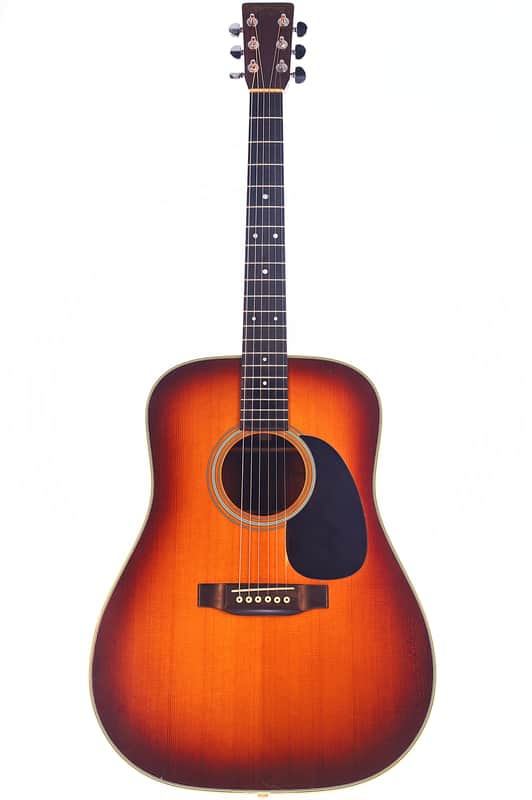 Martin D-28 1975 Sunburst Acoustic Guitar - Rare vintage rarity with legendary Martin sound and unique character - check video! image 1