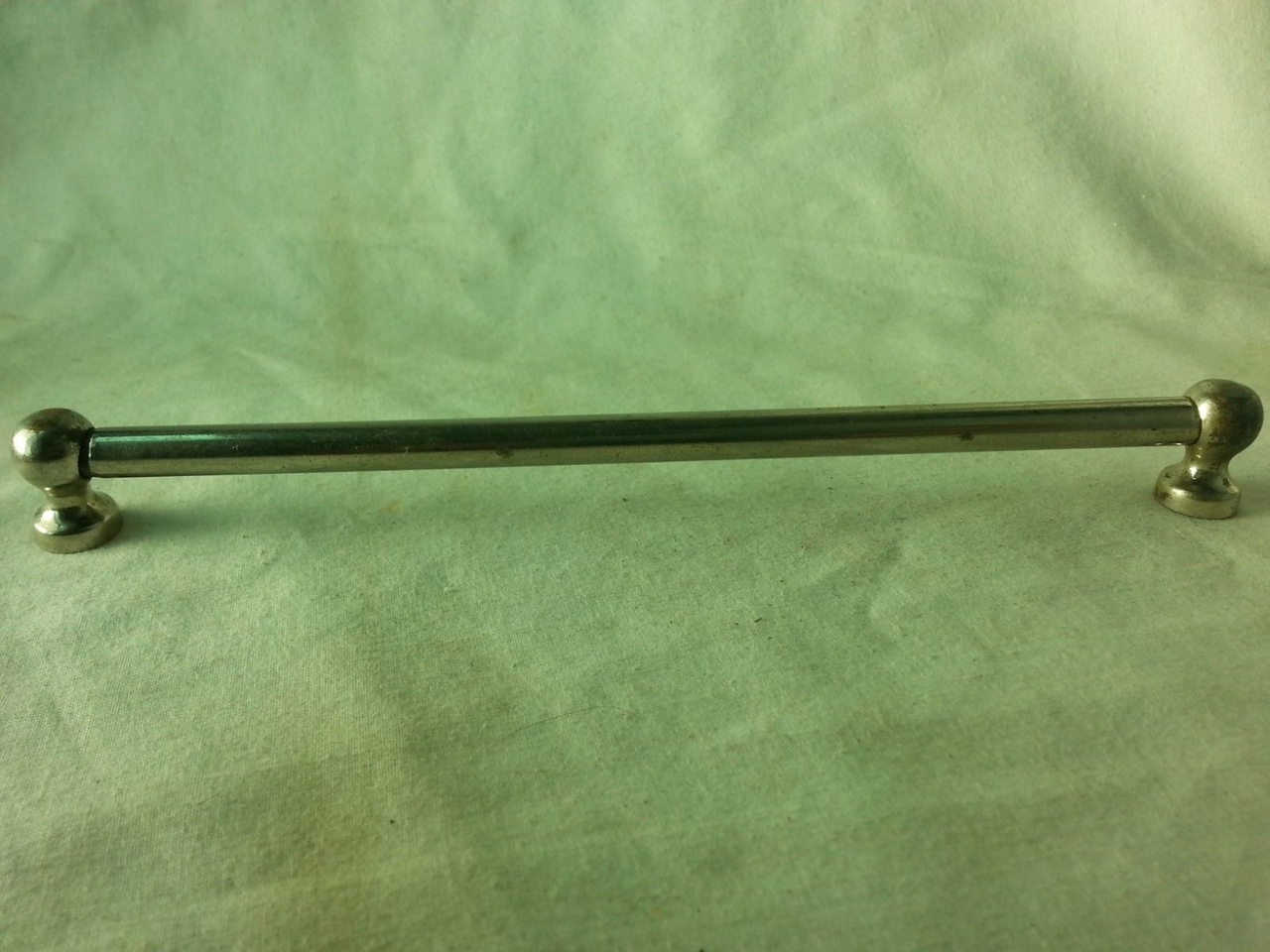 Leedy Tube Lug Nickel Bass Marching Snare Tenor Tom Drum 7 3/16"USA Vintage 20s — main photograph