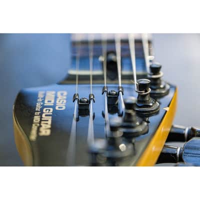 1990 Casio MG-510 Midi Guitar black image 15