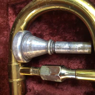 Vintage E.K. Blessing Super Artist Trombone + Original Case mouthpiece need work image 9
