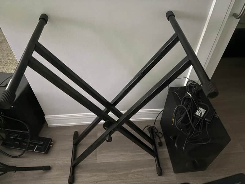 On-Stage KS7191 Double X Keyboard Stand 2010s - Black Bild 1