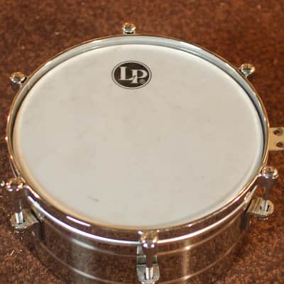 Used LP 12" & 13" Tito Puente Signature Steel Timbales w/ Ludwig Hard Case image 5