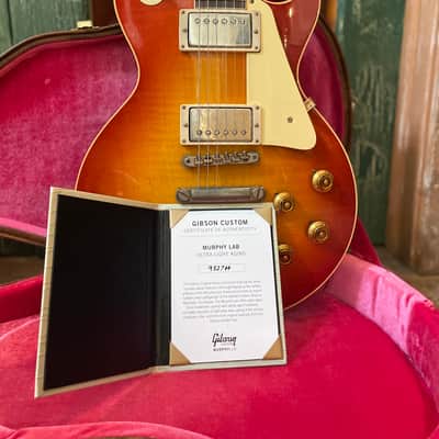 Gibson 1959 Les Paul Standard Reissue Ultra Light Aged Sunrise Teaburst w/ OHSC image 24