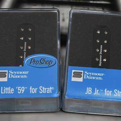 Seymour Duncan JB Jr & Little 59 Strat Pickup Set Black SJBJ-1b SL59-1n