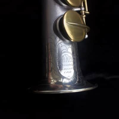 Martin Handcraft Phase III Soprano Sax - 1928 - Silver plated body, gold washed bell, gold plated keywork image 6