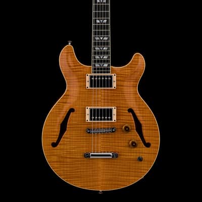 Hamer Custom Shop Newport Pro (2003) - Amber #52665 with Original Hard Case image 3