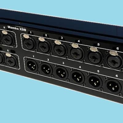 Mamba 24 Combo & 8 Male to 4 DB25 Tascam Pin Out 2RU Patch Bay / Breakout box image 2
