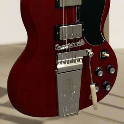 Gibson USA SG Standard 61 Maestro Vibrola SG6100VCNM Vintage Cherry image 5