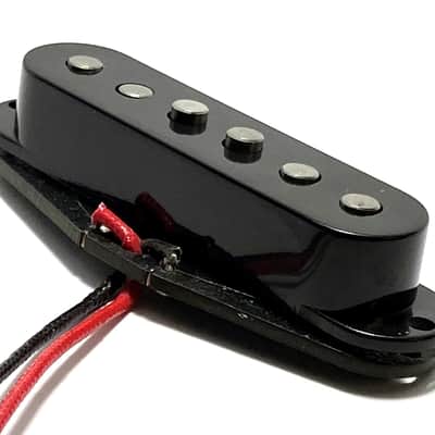 Strat Pure Vintage Bridge Position Dedicated Pickup, Early Strat Performance AlNiCo 5 Single Coil, Black Cover image 1