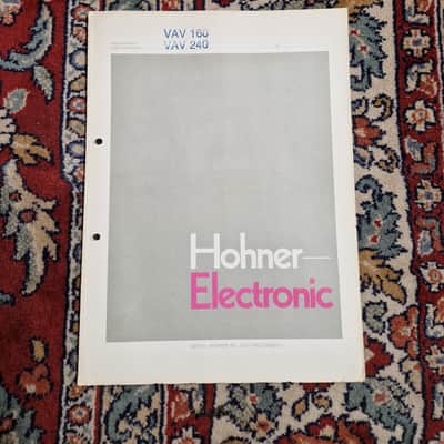 Hohner VAV 160 VAV 240 Schematics/Service Manual/Service Notes image 1