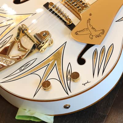 Mint! 2008 Gretsch G7593 White Falcon "Jimmy C" 125th Anniversary Electric Guitar One Off White Falcon + OHSC image 5