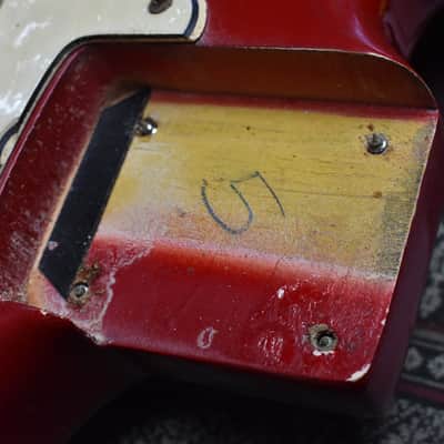 1965 Fender Mustang Dakota Red L-Series 'A' Neck w/OHSC image 21