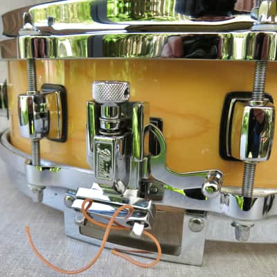 Pearl J R ROBINSON  14 X 4 SNARE DRUM, VERY RARE - NATURAL MAPLE   FINNISH,  STUNNING, MINT. image 6