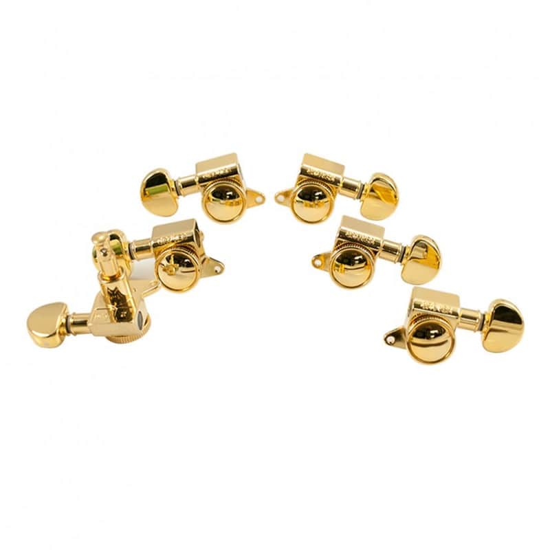 Grover 505G Mini Roto-Grip Locking Rotomatic Tuners 3+3, Gold Finish image 1
