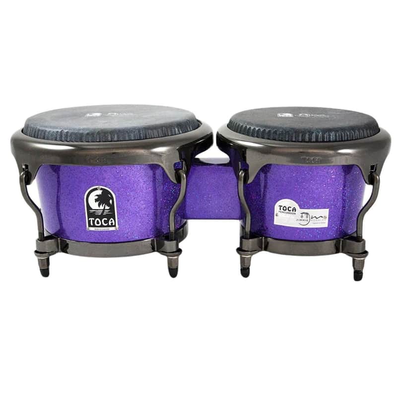 Toca Jimmie Morales Signature Series Bongos Purple Sparkle - Open Box image 1