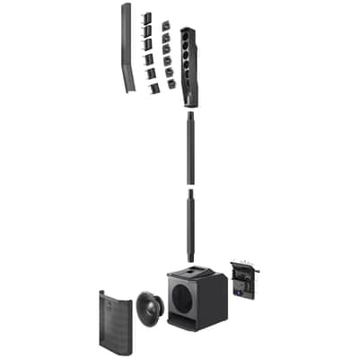 Electro-Voice EVOLVE 30M Powered Portable DJ PA Column Speaker System Black image 11
