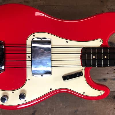 Fender Precision Bass with Rosewood Fretboard 1959 - 1964 - Red Refin image 1