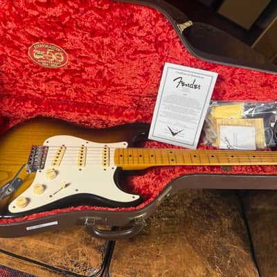 Fender 50th Anniversary 1954 Stratocaster Masterbuilt Chris Fleming 2005 - Sunburst image 10
