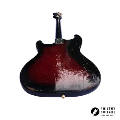 1965 Hofner 182 shortscale bass in Tocotronic Redburst (Vintage, Restored) image 21