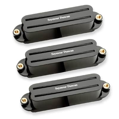 Seymour Duncan SCR-1 Cool Rails for Strat Black Pickup Set image 2