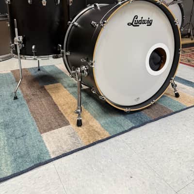 Ludwig Nuesonic Black Wrap 3pc Drum Set image 5