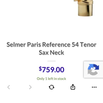 Selmer Tenor Reference 54 neck only 2000s - Lacqured image 3