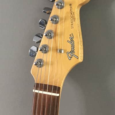 Vintage Fender Stratocaster 1993 Solid Custom Contour Body Lake Placid Blue Rare MIJ Relic HSC 6.8 Lb! image 7