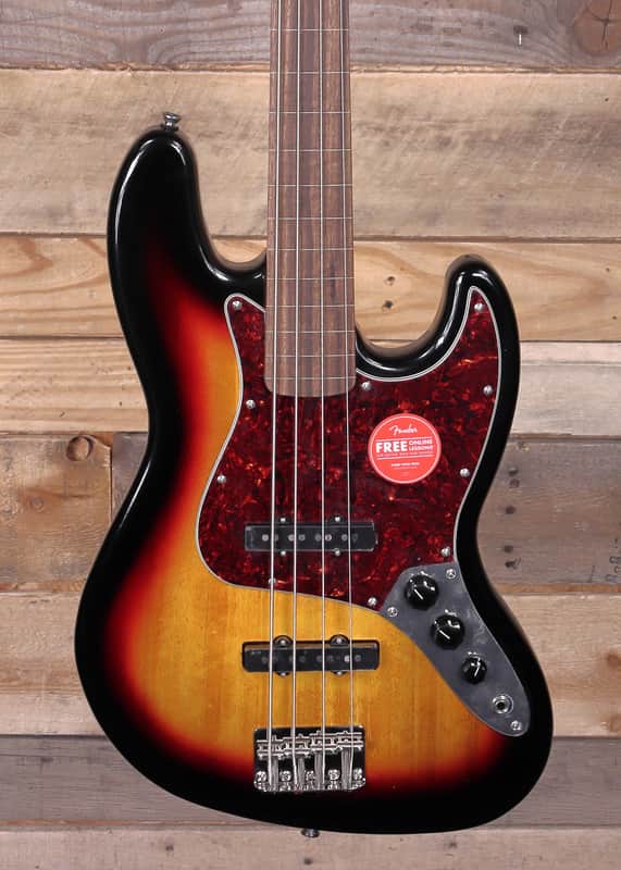 Squier Classic Vibe '60s Jazz Bass Fretless 3-Color  Sunburst image 1