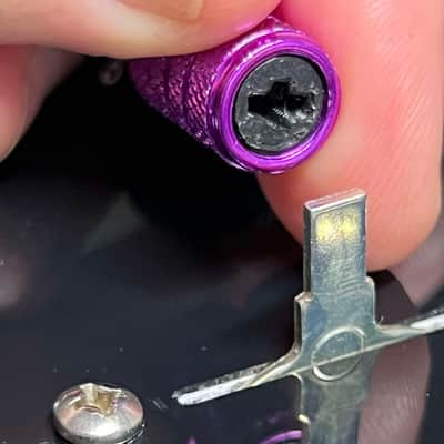 Kinnatone PURPLE KNURLED Aluminum Switch Tip for 3 or 5 way Black image 4