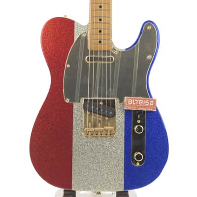 Fender Buck Owens Telecaster 2024 Red, Silver & Blue Sparkle 3473gr image 1