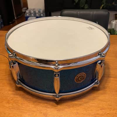 Gretsch Renown 5.5x14 Snare (1962) Blue Sparkle image 16