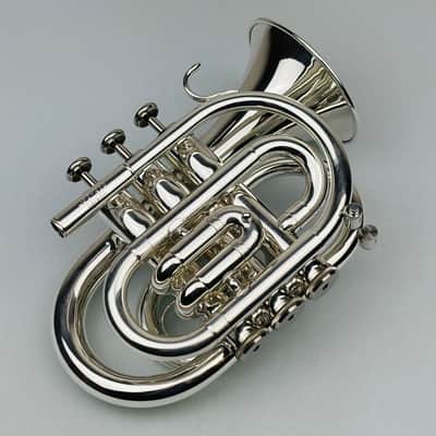 Jupiter JPT-416 Bb Pocket Trumpet that is Silver Plated and in Mint Condition! image 13