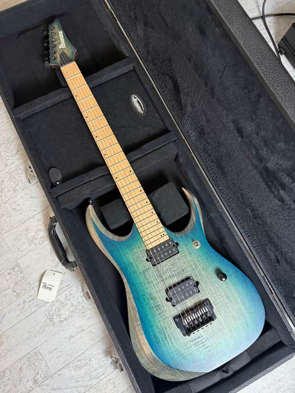 Ibanez RGD61AL-SSB Axion Label 2019 - 2020 - Stained Sapphire Blue Burst image 1