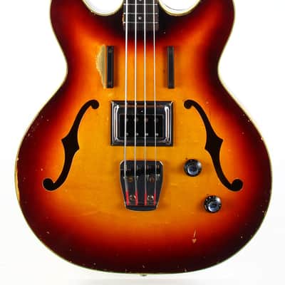 1965 Guild Starfire Bass Sunburst Hagstrom Bi-Sonic Pickup, Sounds Great! image 5
