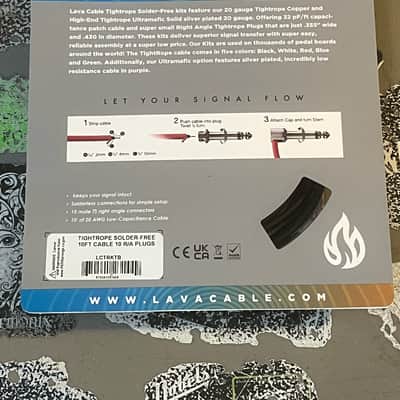 LAVA Cable BLACK Tightrope Solder-Free Pedal Board Kit - VERSION 2 (V2) PLUGS image 2