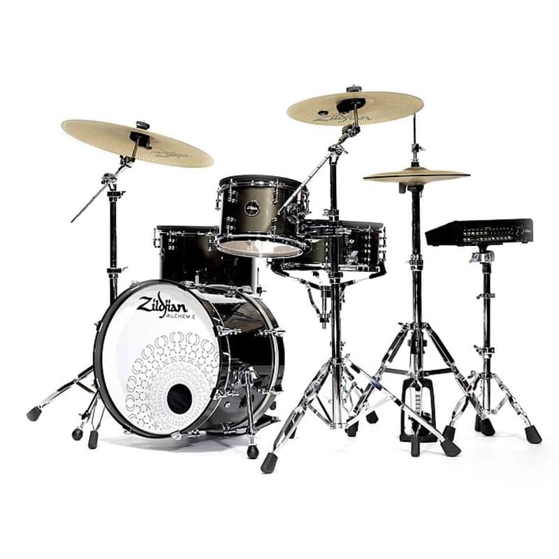 ZILDJIAN Alchem-E Gold E-Drum Kit - black gold foundry shimmer B-Ware Bild 1
