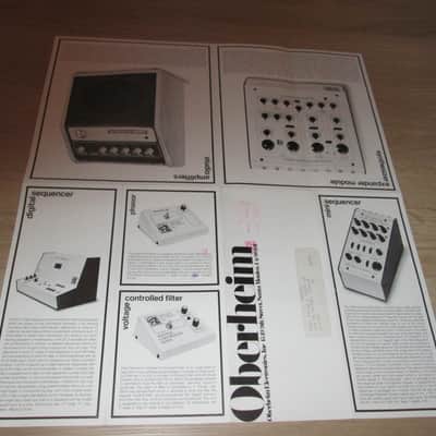 Oberheim Vintage Synthesizer Catalog–1975- Very Rare - Original Vintage Synthesizer Brochure image 2