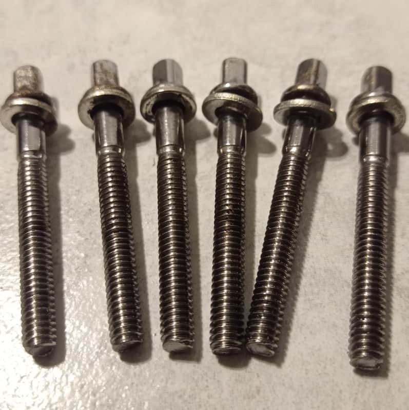Tama Tension rods for snare/ tom Superstar, Imperialstar, etc  70s-80s  - Chrome image 1