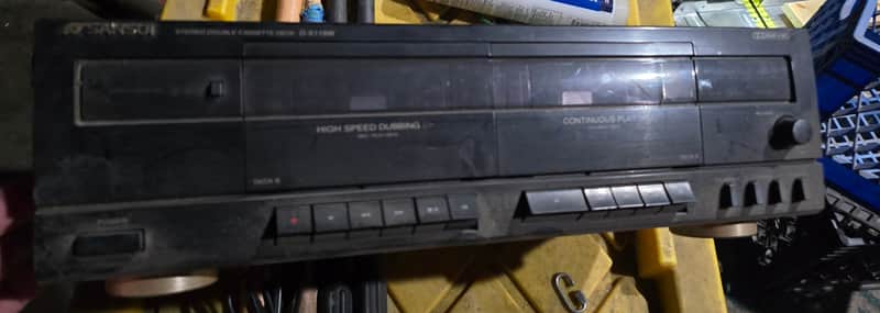 Sansui stereo cassette deck d-x111hx 1990s black imagen 1