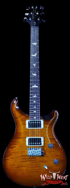2023 Paul Reed Smith PRS Wild West Guitars 2023 Special Run CE 24 Painted Black Neck 57/08 Pickups Violin Amber Sunburst image 1