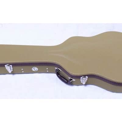Allen Eden Tweed Hard Shell guitar case with wine red plush for 335 or Similar image 9