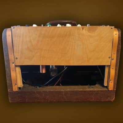 Handwired Blackface Champ clone by Rick Crownover –- 3 band eq, variable negative feedback, in Vintage Projector Case image 6