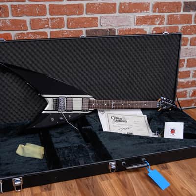 ESP Signature Series George Lynch Super V Special Edition Black with Silver Stripes 2008 w/OHSC image 2