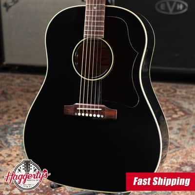 Gibson '50s J-45 Original Acoustic/Electric Guitar - Ebony with Hardshell Case image 1
