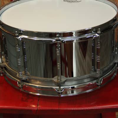 RARE Pearl Free-Floating Steel - COS 14"X6.5 snare Japan 1st gen image 6