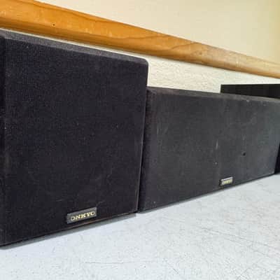 Onkyo Front Speakers SKC-241 & SKS-141 Home Theater Center Channel Audio Black image 2